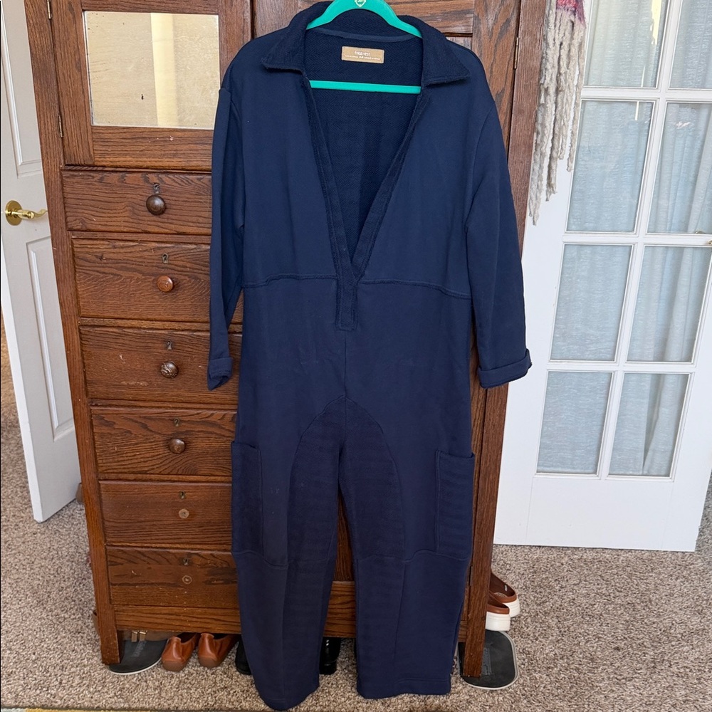 Free-est Navy Blue Women's Jumpsuit
